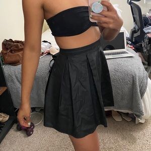 FC jeans pleated skirt